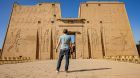 Temple of Edfu, ancient Egyptian site visited on Christmas Nile Cruise